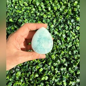 Blue Caribbean Calcite Teardrop